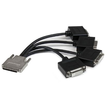 Picture of NVIDIA VHDCI-DVI Quad NVS 420 VHDCI to 4x Quad DVI  Adapter 