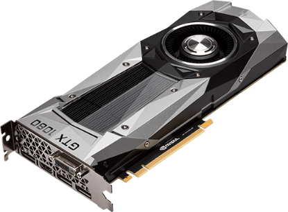 Picture of NVIDIA 900-1G413-2500-001 GeForce GTX 1080 Founders Edition DirectX 12 8GB 256-Bit GDDR5X PCI Express 3.0 HDCP Ready SLI Support VR Ready Video Card 