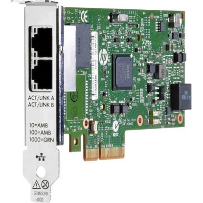 Picture of HP C3N37AA 361T PCIe Dual Port Gigabit Network Interface Card