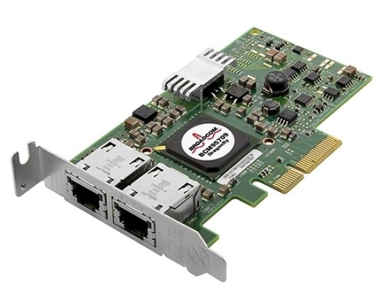 Picture of IBM 49Y7947-LP NetXtreme II 5709 Dual Port Gigabit PCI-E Network Server Adapter