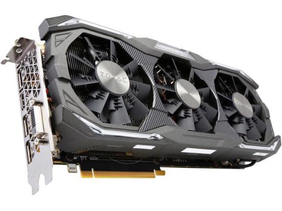 Picture of ZOTAC ZT-P10700B-10P GeForce GTX 1070 AMP Extreme 8GB 256-bit GDDR5 IceStorm Cooling Video Card