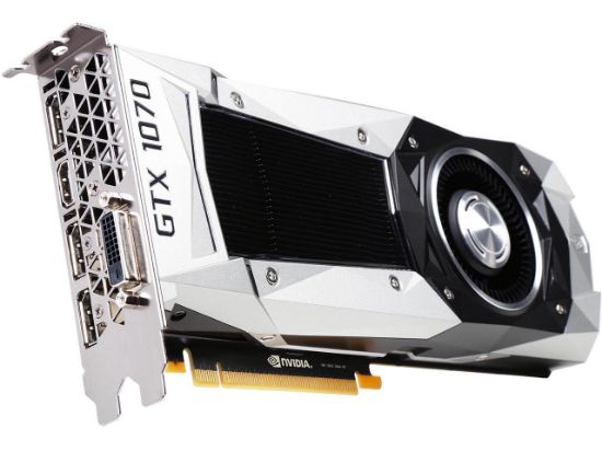 Picture of PNY VCGGTX10708PB-CG GeForce GTX 1070 Founders Edition 8GB 256-bit GDDR5 PCI Express 3.0 x16 Video Card