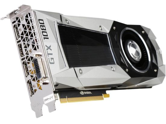 Picture of PNY VCGGTX10808PB-CG GeForce GTX 1080 Founders Edition 8GB 256-Bit GDDR5X PCI Express 3.0 x16 Video Card