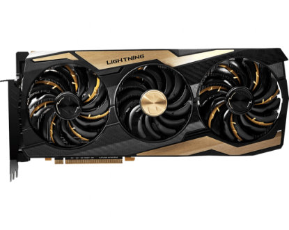 Picture of MSI RTX 2080 Ti LIGHTNING GeForce RTX 2080 Ti 11GB 352-Bit GDDR6 PCI Express 3.0 HDCP Ready SLI Support Video Card