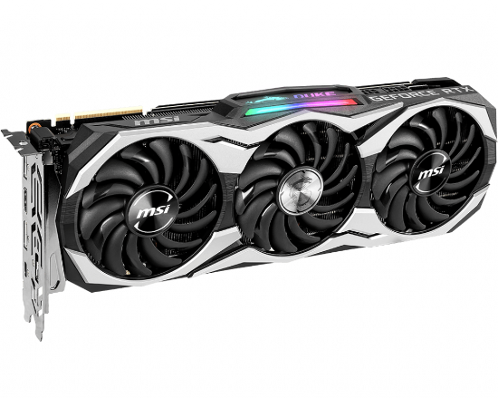 Picture of MSI RTX 2080 DUKE 8G OC GeForce RTX 2080 8GB GDDR6 PCI Express 3.0 SLI Support Video Card