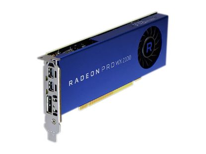 Picture of AMD 100-506001 Radeon Pro WX 2100 2GB 64-bit GDDR5 PCI-Express x16 (x8 Electrical) Half Height Workstation Video Card