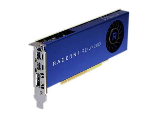 Picture of DELL 102D0910802 000001 Radeon Pro WX 2100 2GB 64-bit GDDR5 PCI-Express x16 (x8 Electrical) Half Height Workstation Video Card