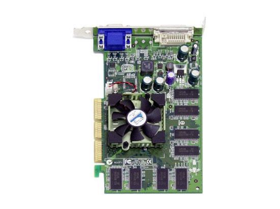 Picture of HP 383588-001  NVidia Quadro FX500 128MB AGP VGA DVI Video Card