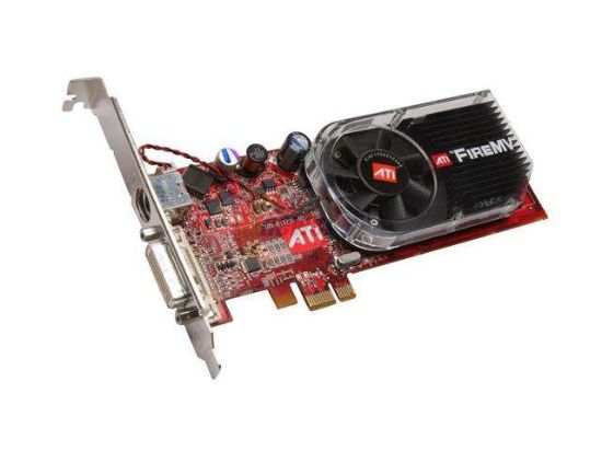 Picture of ATI 100-505180 FireMV 2250 256MB PCI-E X1 DMS-59 2xVGA 2xDVI TV Out HIGH PROFILE VIDEO CARD 