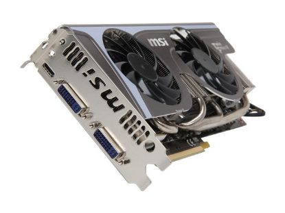 Picture of MSI N570GTXTFII GeForce GTX 570 (Fermi) Twin Frozr III PE/OC 1280MB 320-bit GDDR5 PCI Express 2.0 x16 HDCP Ready SLI Support Video Card