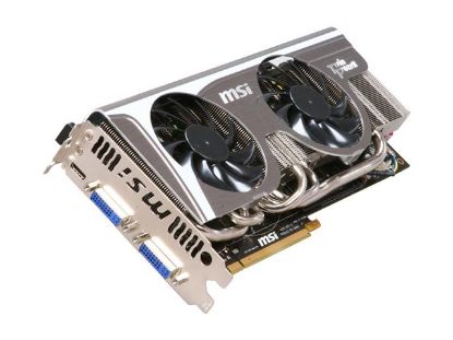 Picture of MSI N570GTX TWIN FROZR II OC GeForce GTX 570 (Fermi) Twin Frozr III PE/OC 1280MB 320-bit GDDR5 PCI Express 2.0 x16 HDCP Ready SLI Support Video Card