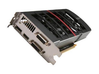 Picture of EVGA 012 P3 1577 A1 GeForce GTX 570 (Fermi) HD DoubleShot 1280MB 320-bit GDDR5 PCI Express 2.0 x16 HDCP Ready SLI Support Video Card