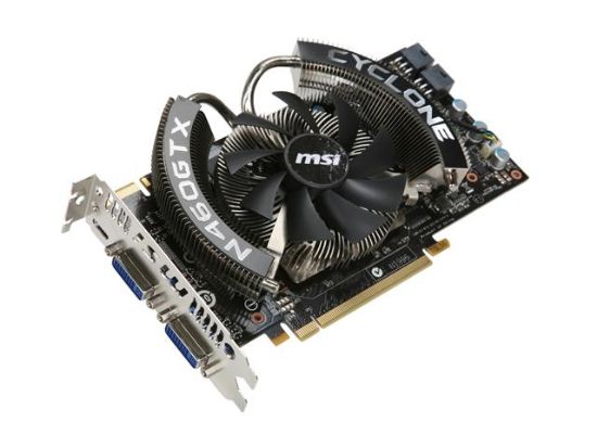 Picture of MSI 912-V232-018 GeForce GTX 460 (Fermi) 1GB 256-bit GDDR5 PCI Express 2.0 x16 HDCP Ready SLI Support Video Card