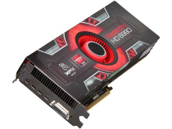 Picture of XFX HD 699A ENF9 Radeon HD 6990 4GB 256-bit GDDR5 PCI Express 2.1 x16 HDCP Ready Video Card with Eyefinity