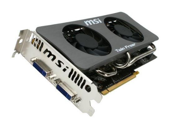 Picture of MSI N250GTS TWIN FROZR 1G GeForce GTS 250 1GB 256-bit GDDR3 PCI Express 2.0 x16 HDCP Ready SLI Support Video Card