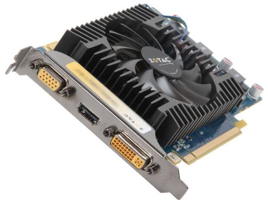 Picture of ZOTAC ZT96TEQ3PFDL GeForce 9600 GT 256MB TurboCache (512MB TC) 128-bit GDDR3 (650MHz/1400MHz) Graphics card 