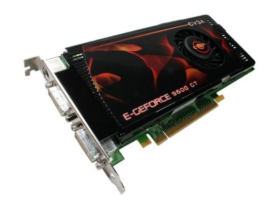 Picture of EVGA 512-P3-N861-AR GeForce 9600 GT 512MB 256-bit GDDR3 PCI Express 2.0 x16 HDCP Ready SLI Support Video Card