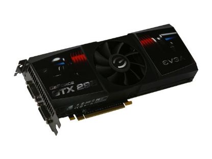 Picture of EVGA 017-P3-1296 T3 GeForce GTX 295 Superclocked Edition 1792MB 896 (448 x 2)-bit DDR3 PCI Express 2.0 x16 HDCP Ready SLI Supported Video Card