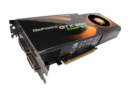 Picture of EVGA 896 P3 1265 A1 GeForce GTX 260 Core 216 896MB 448-bit GDDR3 PCI Express 2.0 x16 HDCP Ready SLI Supported Video Card