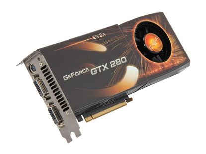Picture of EVGA 01GP31280EK GeForce GTX 280 1GB 512-bit GDDR3 PCI Express 2.0 x16 HDCP Ready SLI Support Video Card