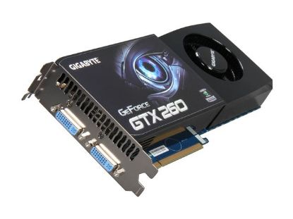 Picture of GIGABYTE REV 2 0 GeForce GTX 260 896MB 448-bit GDDR3 PCI Express 2.0 x16 HDCP Ready SLI Support Video Card