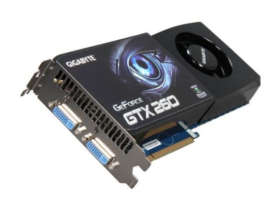 Picture of GIGABYTE REV20 GeForce GTX 260 896MB 448-bit GDDR3 PCI Express 2.0 x16 HDCP Ready SLI Support Video Card