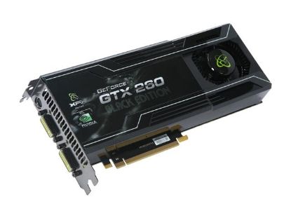 Picture of XFX GX260XAHBF BLACK EDITION GeForce GTX 260 896MB 448-bit GDDR3 PCI Express 2.0 x16 HDCP Ready SLI Support Video Card