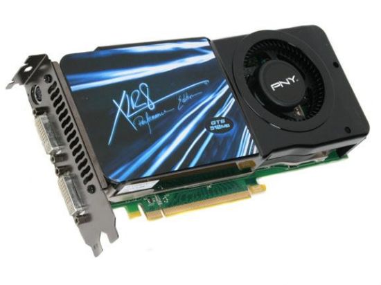 Picture of PNY VCG88GTS5XPB GeForce 8800GTS (G92) 512MB 256-bit GDDR3 PCI Express 2.0 x16 HDCP Ready SLI Support Video Card