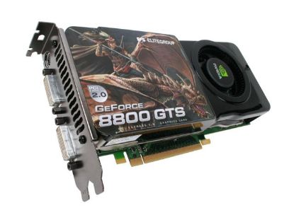 Picture of ECS N8800GTS 512MX GeForce 8800GTS (G92) 512MB 256-bit GDDR3 PCI Express 2.0 x16 HDCP Ready SLI Support Video Card