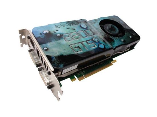 Picture of EVGA 512-P3-N841-RX GeForce 8800GTS (G92) 512MB 256-bit GDDR3 PCI Express 2.0 x16 HDCP Ready SLI Support Video Card