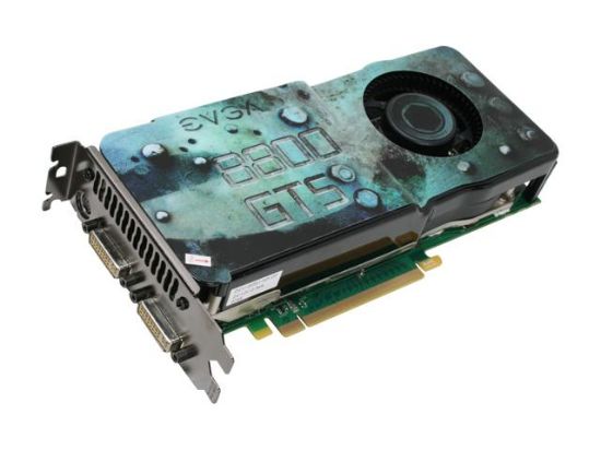 Picture of EVGA 512-P3-N845-AR GeForce 8800GTS (G92) KO 512MB 256-bit GDDR3 PCI Express 2.0 x16 HDCP Ready SLI Supported Video Card