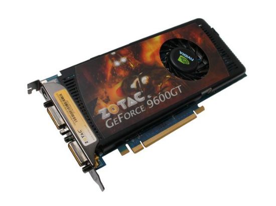 Picture of ZOTAC ZT 96TES2P FSP GeForce 9600 GT 512MB 256-bit GDDR3 PCI Express 2.0 x16 HDCP Ready SLI Support Video Card