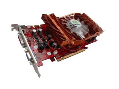 Picture of APOLLO AP-GF9600GT 256MB GeForce 9600 GT 256MB 256-bit GDDR3 PCI Express 2.0 x16 HDCP Ready SLI Support Video Card