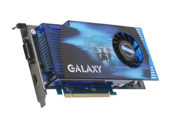 Picture of GALAXY 96GGF6HMFEXX GeForce 9600 GT 1GB 256-bit GDDR3 PCI Express 2.0 x16 HDCP Ready SLI Support Video Card