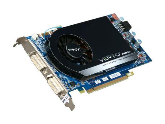 Picture of PNY RVCG961024GXXB GeForce 9600 GT 1GB 256-bit DDR3 PCI Express 2.0 x16 HDCP Ready SLI Support Video Card