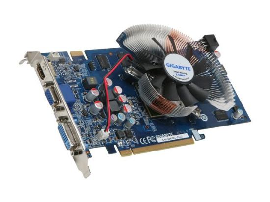 Picture of GIGABYTE GV N96TZL 512I GeForce 9600 GT 512MB 256-bit GDDR3 PCI Express 2.0 x16 HDCP Ready SLI Support Video Card