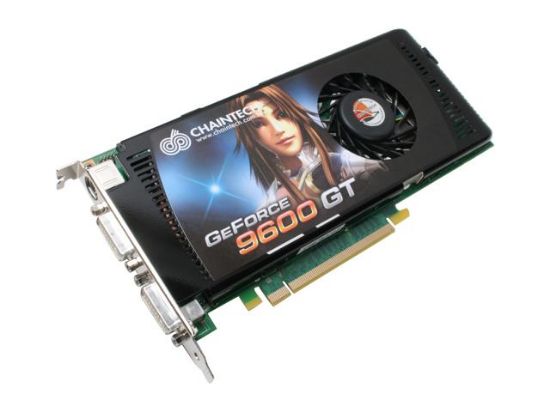 Picture of CHAINTECH GSE96GTC GeForce 9600 GT OC 512MB 256-bit GDDR3 PCI Express 2.0 x16 HDCP Ready SLI Supported Video Card