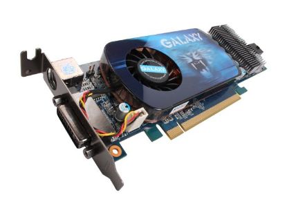 Picture of GALAXY 96GFF6VIFCXU GeForce 9600 GT 512MB 256-bit GDDR3 PCI Express 2.0 x16 Low Profile Ready Video Card