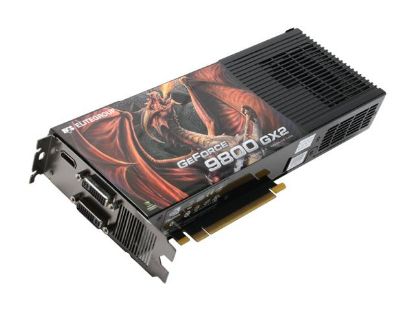 Picture of ECS N9800GX2 1024PX F GeForce 9800 GX2 1GB (512MB per GPU) 512-bit (256-bit per GPU) GDDR3 PCI Express 2.0 x16 HDCP Ready SLI Sup