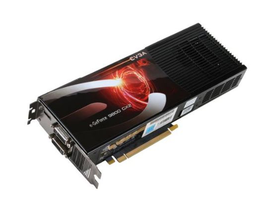 Picture of EVGA 01G-P3-N897-AR GeForce 9800 GX2 SSC 1GB 512-bit GDDR3 PCI Express 2.0 x16 HDCP Ready SLI Supported Video Card