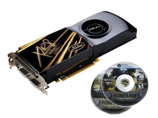 Picture of PNY VCG98GTXXPB-FLB XLR8 GeForce 9800 GTX(G92) 512MB 256-bit GDDR3 PCI Express 2.0 x16 HDCP Ready SLI Support Video Card