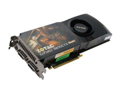 Picture of ZOTAC ZT 98XES2P FCP GeForce 9800 GTX 512MB 256-bit GDDR3 PCI Express 2.0 x16 HDCP Ready SLI Support Video Card