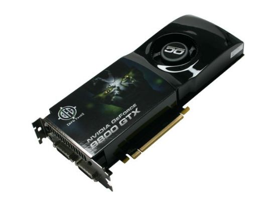 Picture of BFG BFGE98512GTXOCE GeForce 9800 GTX 512MB 256-bit GDDR3 PCI Express 2.0 x16 HDCP Ready SLI Support Video Card