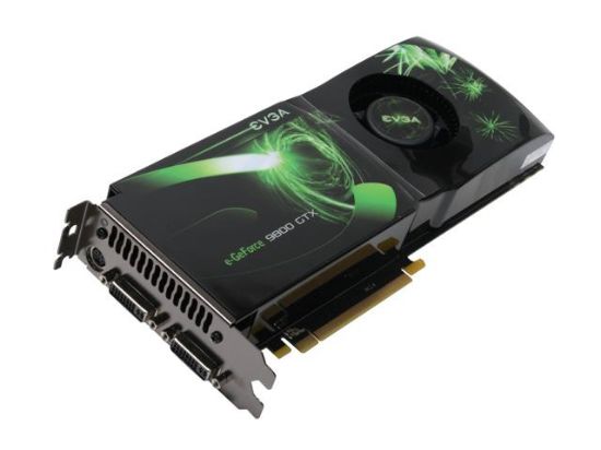 Picture of EVGA 512-P3-N872-D3 GeForce 9800 GTX Superclocked 512MB 256-bit GDDR3 PCI Express 2.0 x16 HDCP Ready SLI Supported Video Card