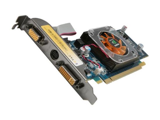 Picture of ZOTAC ZT 84MEG5P FSL GeForce 8400 GS 256MB (Up to 512MB with TurboCache) 64-bit DDR2 PCI Express 2.0 x16 HDCP Ready Low Profile Video Ca