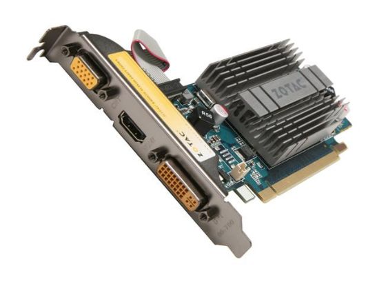 Picture of ZOTAC ZT-84GEM2M-HSL GeForce 8400 GS 512MB 64-bit DDR3 PCI Express 2.0 x16 HDCP Ready Low Profile Ready Video Card