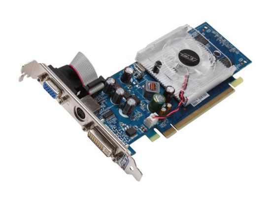 Picture of PNY VCG84R2SXPB GeForce 8400 GS 256MB 64-bit GDDR2 PCI Express 2.0 x16 HDCP Ready Low Profile Video Card