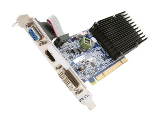 Picture of PNY 69V03074-T GeForce 8400 GS 512MB 64-bit DDR3 PCI HDCP Ready Low Profile Video Card