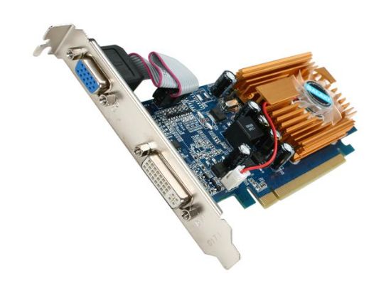 Picture of GALAXY 84GEE6DC2EMM GeForce 8400 GS 256MB 64-bit DDR2 PCI Express 2.0 x16 HDCP Ready Low Profile Ready Video Card