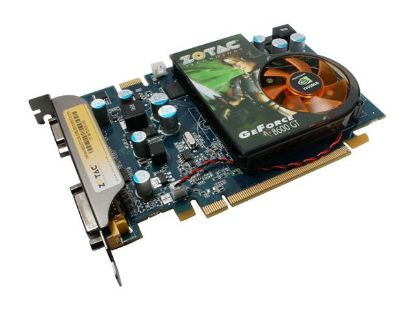 Picture of ZOTAC ZT 86TEH2P FSL GeForce 8600 GT 512MB 128-bit GDDR2 PCI Express x16 HDCP Ready SLI Support Video Card